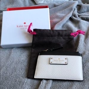 Black and white kate spade wallet